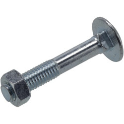 Varžtas ir veržlė su užsegimu M8 x 60 mm, 4,6 (6) KR603860P06B