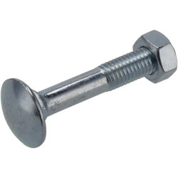 Varžtas ir veržlė su užsegimu M10 x 80 mm, 4,6 (6) KR6031080P06B