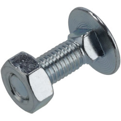 Varžtas ir veržlė su užsegimu M10 x 40 mm, 4,6 (6) KR6031040P06B