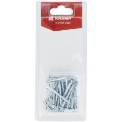 Medienos drožlių plokščių varžtai 4,5 x 40 mm (20 vnt.) KRSPS4540P20B