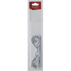 Dvigubas R formos spaustukas 7 mm (2) KRCL7DKRP02B