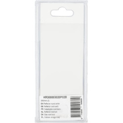 Apvalus baltas reflektorius Ø60 mm (2) KR300003020P02B