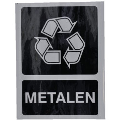 Lipdukas su papildoma informacija apie metalo perdirbimą: Metalen 210x297mm Brady WB251295