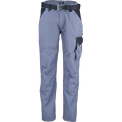 Darbo kelnės, unisex, 2XS, W26-30", pilkos/juodos, Kramp Original KW102030090075