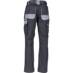 Darbo kelnės, unisex, 5XL, W48-52", juodos/pilkos, Kramp Original KW102030089134