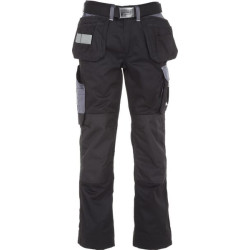 Kelnės, unisex, 5XL, W48-52", juodos/pilkos, Kramp Original KW102830089134