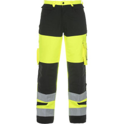 Kelnės 26-30", gero matomumo, geltonos/juodos, „Trendy High Visible Line Hydrowear“ 044474YB44