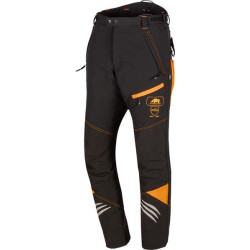 Grandininio pjūklo kelnės, M, juodos/oranžinės, Ninja 1SPO718RM