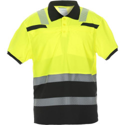Polo marškinėliai, 3XL/48 dydis, trumpomis rankovėmis, geltoni/juodi, „Hydrowear“ 040445YB3XL