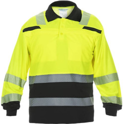 Polo marškinėliai, L/42 dydis, ilgomis rankovėmis, geltoni/juodi, „Hydrowear“ 040460YBL