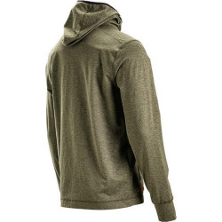 Užtrauktuku užsegamas flisinis megztinis su gobtuvu. Vyrams, alyvuogių spalvos, 2XL. KW5011201802060
