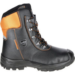 Grandininių pjūklų batai, 39 dydis / UK 6, juodi / oranžiniai, „Eco Hunter basic“, „Lupriflex 361639“
