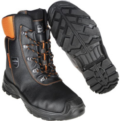Grandininių pjūklų batai, 43 dydis / JK 9, juodi / oranžiniai, „Eco Hunter basic“, „Lupriflex 361643“