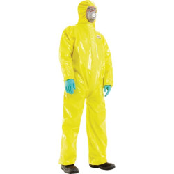 Vienkartiniai vandeniui atsparūs kombinezonai, 3XL dydis, geltoni, „Honeywell 4503000XXXL“