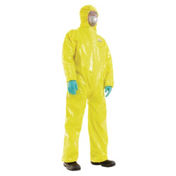 Vienkartiniai vandeniui atsparūs kombinezonai, 2XL dydžio, geltoni, „Honeywell 4503000XXL“