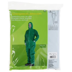 Vienkartiniai kombinezonai XL, žali, 70gr 34383KER