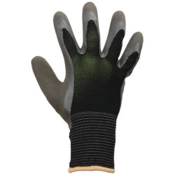 Darbinės pirštinės pilkai juodos, poliesterio, 8/M dydis, „PowerGrab® Thermo W“, „Keron HS297582“