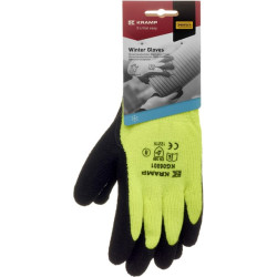 Darbinės pirštinės, geltonos, nailono, 26 cm ilgio, 10/XL dydis, „Protect by Kramp“ KG0600110