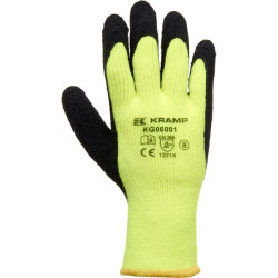 Darbinės pirštinės, geltonos, nailono, 25,3 cm ilgio, 9/L dydžio, „Protect by Kramp“ KG0600109