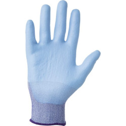 Darbinės pirštinės, mėlynos, polikoro, 25 cm ilgio, 9/L dydis, „Protect by Kramp“ KG0200109