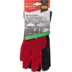 Pirštinės raudonai juodos iš dirbtinės odos/elastano, 6/XS dydis, „Protect Gardening by Kramp“ KG0700606