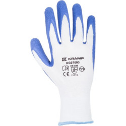 Darbinės pirštinės, baltos, poliesterio, 10/XL dydis, „Protect by Kramp“ KG0700310