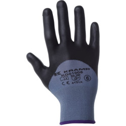 Darbinės pirštinės mėlynos, nailono, 21,5 cm ilgio, 6/XS dydis, „Protect by Kramp“ KG0100806