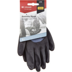 Darbinės pirštinės mėlynos, nailono, 21,5 cm ilgio, 6/XS dydis, „Protect by Kramp“ KG0100806
