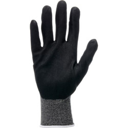 Darbinės pirštinės iš juodos medvilnės/likros, 24,5 cm ilgio, 6/XS dydis, „Polytril™ Air Comfort“, „Honeywell“ 223227306