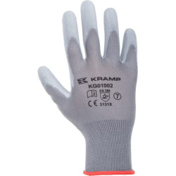 Darbinės pirštinės 1.001 11/2XL, 3 vnt. pakuotė, pilkos, „Protect by Kramp“ KG0100211