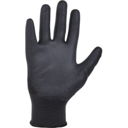 Darbinės pirštinės, 10/XL dydžio, juodos, 12 vnt. pakuotėje, nailonas/poliesteris. „Protect by Kramp“ KG0100110P012.