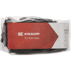 Darbinės pirštinės, 10/XL dydžio, juodos, 120 vnt. pakuotėje, nailonas/poliesteris. „Protect by Kramp“ KG0100110P120.