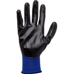 Darbinės pirštinės, mėlynos, nailono, 25 cm ilgio, 9/L dydžio, „Protect by Kramp“ KG0400309