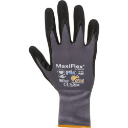 Darbinės pirštinės juodos-pilkos nailono/elastano, 25 cm ilgio, 7/S dydžio, Maxiflex Ultimate Ad-Apt, ATG HS348747