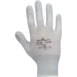 Darbo pirštinės, baltos, nailono, 26 cm ilgio, 10/2XL, su rankena, Showa HS37011