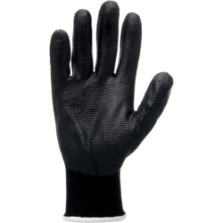 Darbinės pirštinės iš poliamido/medvilnės, juodos, 25,5 cm ilgio, 9/L dydžio, „Polytril™“ (Honeywell), 223223309