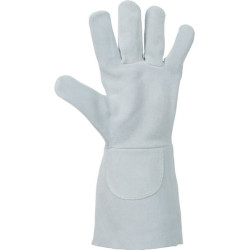 Darbo pirštinės pilkos, odinės, 9/L dydžio, „Protect by Kramp“ KG0800209