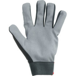 Darbinės pirštinės juodos-pilkos, mikropluošto/elasano, 6/XS dydis, „Protect by Kramp“ KG0400206