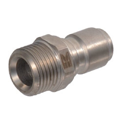 QR jungtis, išorinė, Ø23,8 mm x M 3/4" nerūdijančio plieno, 240734017KR