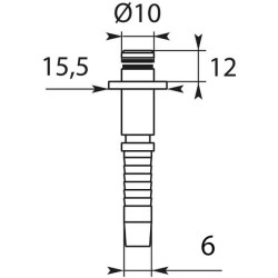 Įspaudžiamas nipelis DN06 Ø10mm HD260206