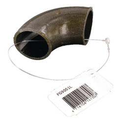 Privirinama alkūnė 90°, juod. 1" FG9001L