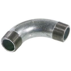90° alkūnė, išorinis/išorinis, cinkuota, 1/2" FG312