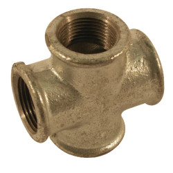 Jungtis 4 krypčių cinkuota 4xF 1/4" FG18014