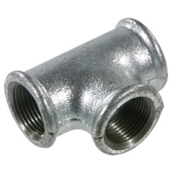 T formos jungtis cinkuota 3/8" FG13038