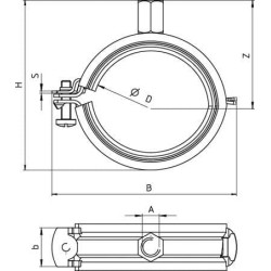 Vamzdžių spaustukas FRS 73-80 8/10 10 vnt. 562456