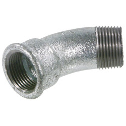 45° cinkuota alkūnė, sriegis iš vidaus, 1 1/4" FG40114