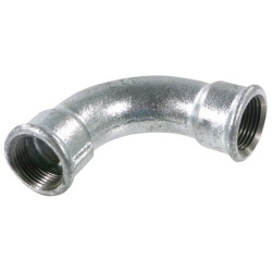 Alkūnė 90° fem/fem galv. 4" FG24