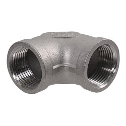 90° alkūnė nerūdijantis plienas, 2xF 1/2" FG9012RVS