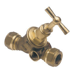 Uždarymo čiaupas 12x12 mm suspaudimas 96505