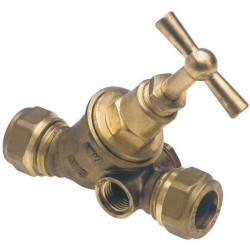 Uždarymo čiaupas 12x12 mm suspaudimas 96505